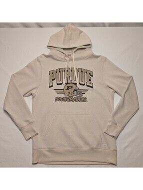 Homefield Purdue Boilermakers Tan Football Helmet Throwback Hoodie Sweatshirt- L